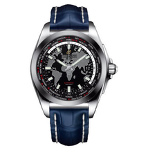 Breitling Galactic Unitime Black Dial Blue Leather Automatic Men's watch WB3510U4-BD94BLCT WB3510U4/BD94BLCT