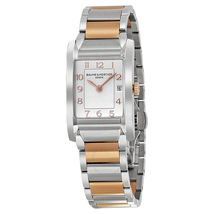 Baume et Mercier Baume and Mercier Hampton Silver Dial Steel and 18kt Rose Gold Ladies Watch 10108