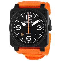 Bell and Ross Aviation Automatic Black Dial Men's Watch BR0392-O-CA