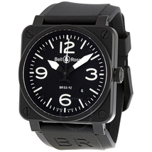 Bell and Ross Aviation Black Dial 42MM Automatic Men's Watch BR03-92-CB BR0392-BL-CA