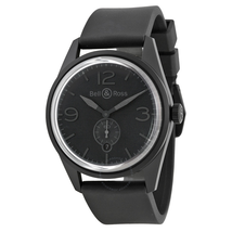 Bell and Ross Vintage Automatic Black Dial Black Rubber Men's Watch BRV123-PHANTOM