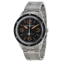 Bell and Ross Vintage Sport Black Dial Stainless Steel Men's Watch BRV123-ST-HER-SST BRV123-ST-HER/SST