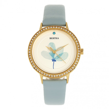 Bertha Delilah Quartz Crystal White Dial Ladies Watch BR8604