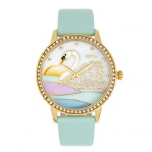 Bertha Grace Quartz Crystal White Mother of Pearl Dial Ladies Watch BR9003