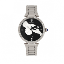 Bertha Nora Crystal Black Dial Ladies Watch BR8501