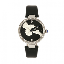 Bertha Nora Crystal Black Dial Ladies Watch BR8504