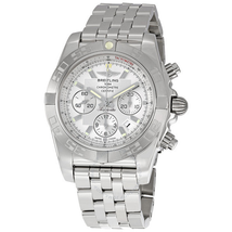 Breitling Chronomat B01 Silver Dial Chronograph Men's Watch AB011011-G684SS