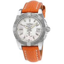 Breitling Galactic 36 Automatic Orange Sahara Leather Watch A3733012/A716-217XS-A16BA.1