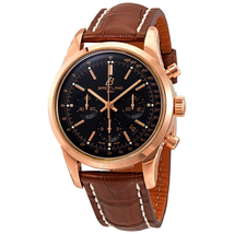 Breitling Transocean Black Dial Automatic Men's 18kt Rose Gold Chronograph Watch RB015212-BB16-737P-R20BA.1