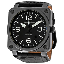 Bell and Ross Aviation Black Watch BR0392-CERAM-ALI