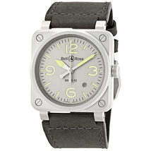 Bell and Ross Aviation Grey Dial Automatic Men's Watch BR0392-GR-ST/SCA