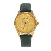 Bertha Bertha Dixie Quartz Crystal Gold Dial Ladies Watch BR9904 BR9904