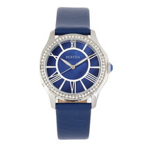 Bertha Bertha Donna Quartz Crystal Blue Dial Ladies Watch BR9802 BR9802
