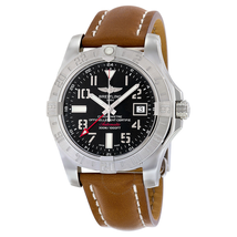 Breitling Avenger II GMT Automatic Black Dial Brown Leather Men's Watch A3239011-BC34-438X-A20D.1