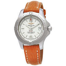 Breitling Colt Silver Dial Ladies Orange Sahara Leather Watch A7738811/G793-212XS A7738811/G793-212XS-A14BA.1