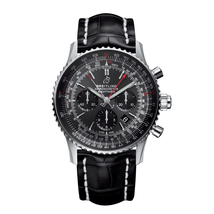 Breitling Navitimer 1 Chronograph Automatic Rattrapante Stratos Gray Dial Men's Watch AB03102A1F1P2