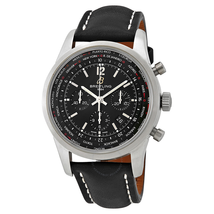 Breitling Transocean Chronograph Unitime Pilot Black Dial Men's Watch AB0510U6-BC26BKLT AB0510U6/BC26-441X-A20BASA.1