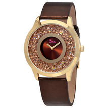 Boum Clique Brown Dial Brown Leather Ladies Watch BM2503