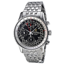 Breitling Montbrillant Datora Automatic Chronograph Black Dial Men's Watch A2133012/BB58 - 441A