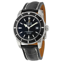 Breitling Superocean Heritage 42 Automatic Black Dial Black Leather Men's Watch A1732124-BA61-744P-A20D.1