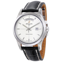 Breitling Transocean Day & Date Silver Dial Automatic Men's Watch A4531012-G751-744P-A20D.1