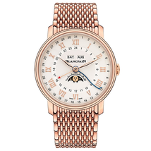 Blancpain Villeret Complete Calender Moonphase Automatic Opaline Dial Men's Watch 6676-3642-mmb
