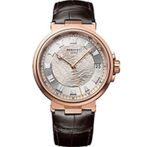 Breguet Marine Automatic Silver Dial Men's 18kt Rose Gold Watch 5517BR/12/9ZU