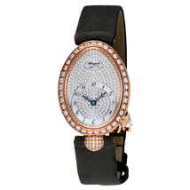 Breguet Reine de Naples Diamond Pave Dial 18kt Rose Gold Ladies Watch 8928BR8D844DD0D 8928BR/8D/844.DD0D