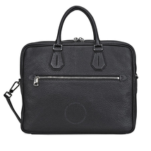 Bally Condria Messenger Leather Messenger Bag- Black 6207696 BK