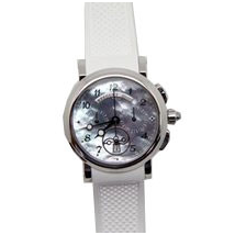 Breguet Marine Blue Mother of Pearl Dial Automatic Ladies Watch 8827ST/59/586