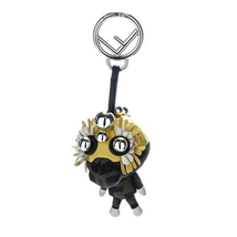 Fendi Ladies Italian Luxury Gifts & Accs Keyfobs Women's Charms Yellow Fd Monkey Ff Logo Charm 7AR674-A24D-F130M