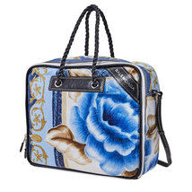 Balenciaga Blanket Square Medium Bag- Blue/Black 466542 DZ52N 4370
