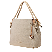 Michael Kors Isla Large Shoulder Bag- Pale Gold 30S8MZWT9C-740