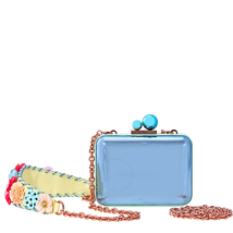 Sophia Webster Vivi Lilico Crystal Box Clutch Bag- Blue BSS17050