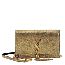 Saint Laurent Chain Wallet with Tassel 4521590T91W8097