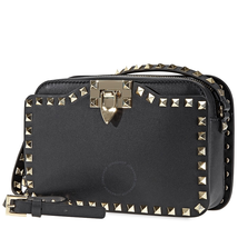 Valentino Small Rockstud Crossbody Bag- Black RW2B0148BOL-0NO