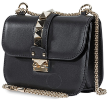 Valentino Small Rockstud Shoulder Bag- Black RW0B0312VIT 0NO