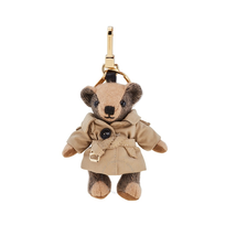 Burberry Thomas Bear Check Cashmere Charm with Trench Coat 4027547