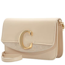 Chloe C Clutch with Chain- Blondie Beige C19SS192A37290