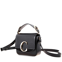 Chloe Mini C Shoulder Bag- Black CHC19US193A37001