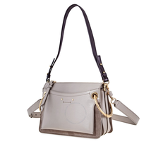 Chloe Roy Small Leather Shoulder Bag- Grey CHC19SS104A3723W