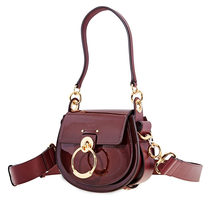 Chloe Small Tess Bag In Spazzolato Sfumato- Burnt Brown CHC19SS153A0925B