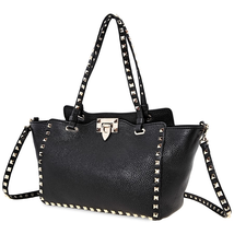 Valentino Rockstud Tote Bag- Black QW0B0037VSF-0NO