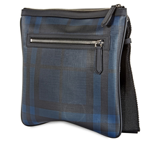 Burberry Men's Check Navy/Black Beckley Crossbody 3996224