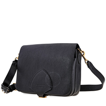 Burberry The Large Square Leather Satchel- Black 4073477