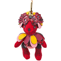 Burberry Thomas Bear Charm In Check Cashmere With Beasts Detail 4052902