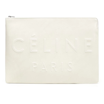 Celine Ladies Clutch bag Solo White Solo Mad In Ltr Lg Clutch Size One Size 109413B5J.01BC