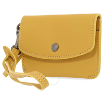 Coach Ladies Card Case Leather Flax Mtlc Intrior Crd Pch 21086 DKFLX