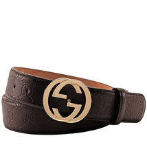 Gucci Ladies D Ring Gg Cocco Gu Gblt 3.7Cm Gg Intl Size 80 CM 370543 CWC1G 2140