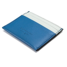 Burberry Accessories WSLG Card Case Supple/Goat Leather Bleu Hydra Colorblock Cardcase 4074982